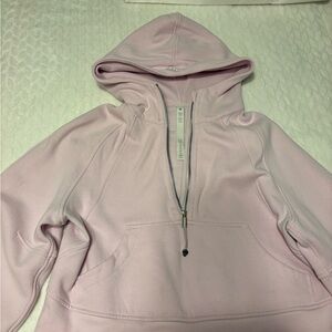 Light Pink Half-Zip Hoodie